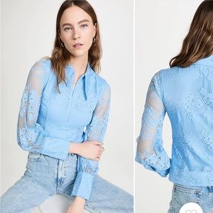 Ganni Lace Shirt NWT size DK 32